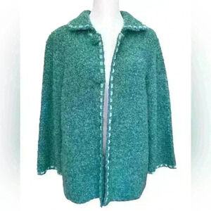 SIMONTON Says by George Simonton Wool Blend &  Velvet Trim Coat Jacket. Size S/M